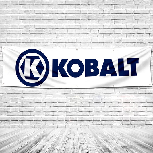 Fyon Tools Garage Shop Decor Banner Works for Kobalt Flag White 2x8 Feet