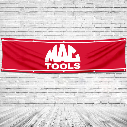 Fyon Tools Garage Shop Decor Banner Works for MAC Flag 2x8 Feet