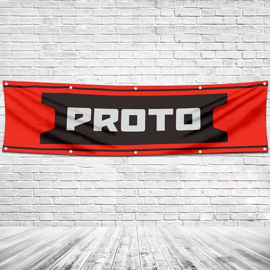 Fyon Tools Garage Shop Decor Banner Works for Proto Flag 2x8 Feet