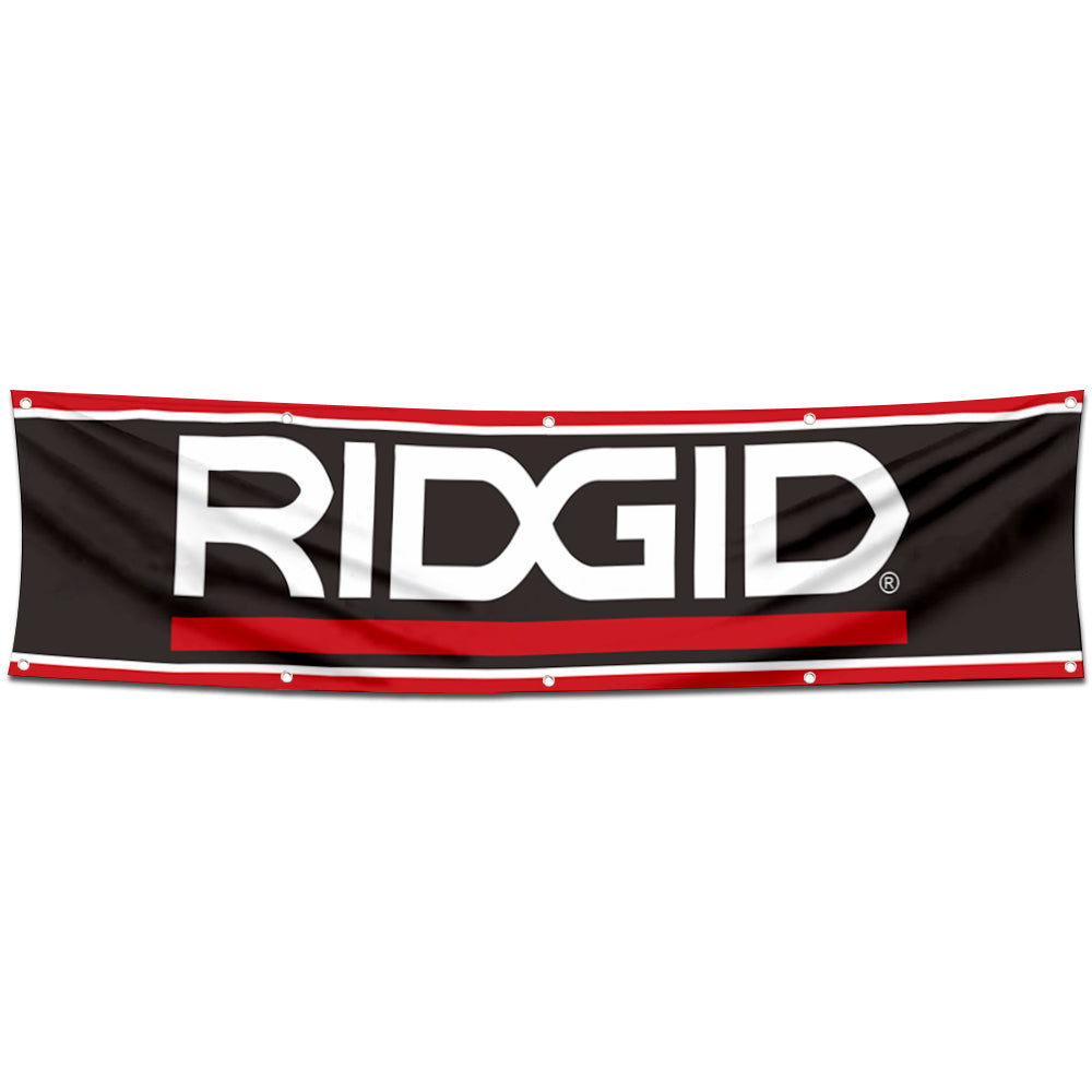 Fyon Tools Garage Shop Decor Banner Works for Ridgid Flag 2x8 Feet