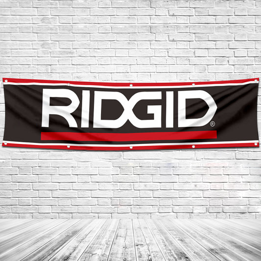 Fyon Tools Garage Shop Decor Banner Works for Ridgid Flag 2x8 Feet