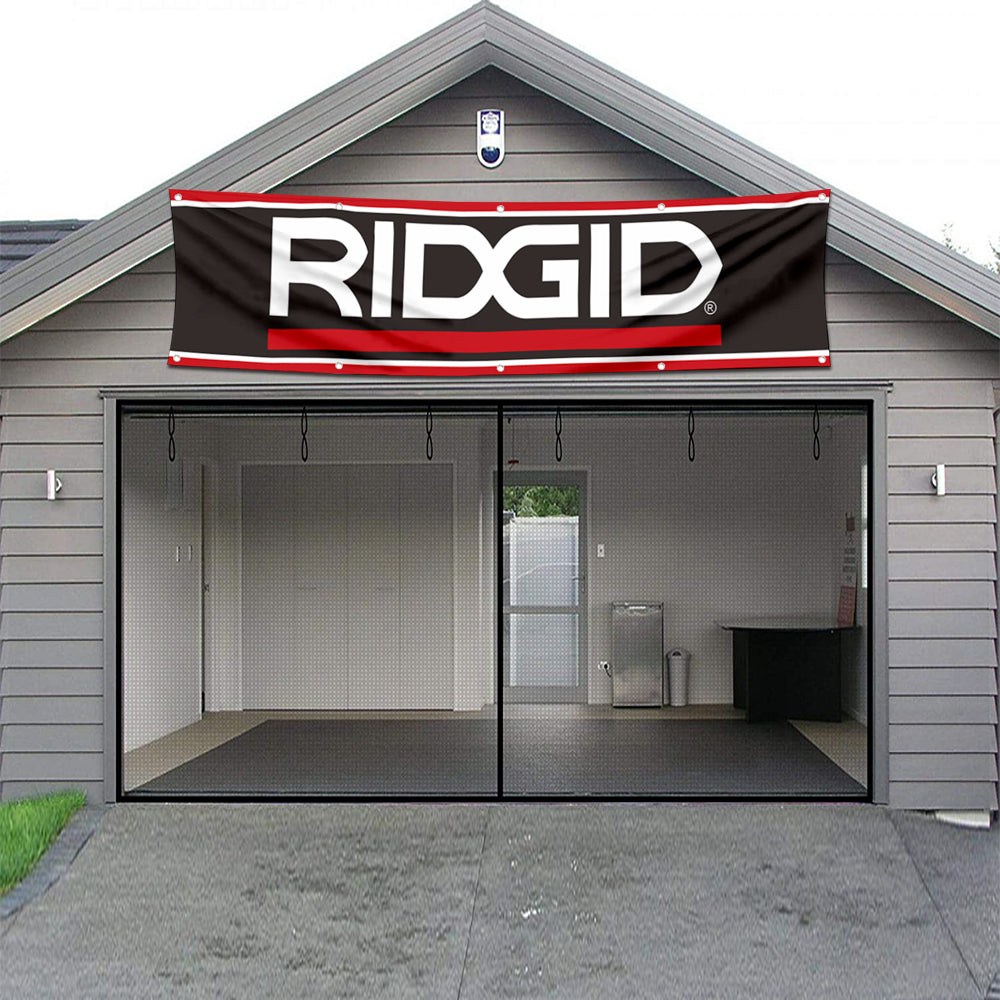 Fyon Tools Garage Shop Decor Banner Works for Ridgid Flag 2x8 Feet