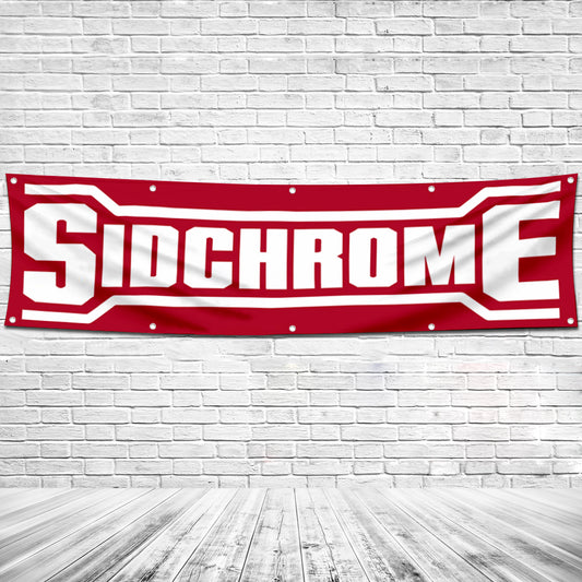 Fyon Tools Garage Shop Decor Banner Works for Sidchrome Flag 2x8 Feet