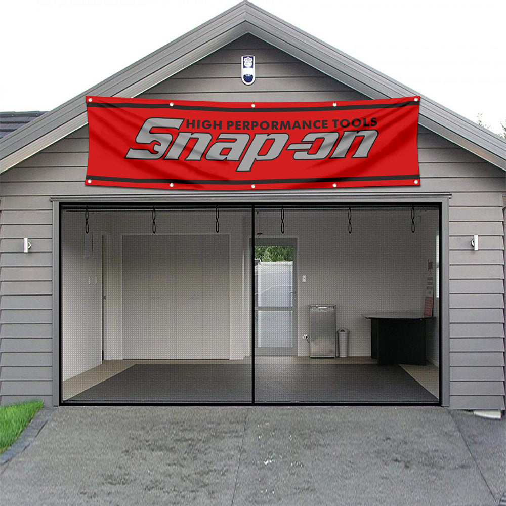 Fyon Tools Garage Shop Decor Banner Works for Snap on Flag 2x8 Feet