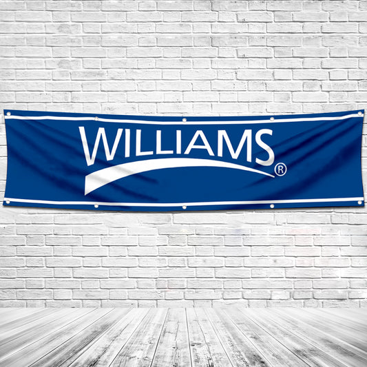 Fyon Tools Garage Shop Decor Banner Works for Williams on Flag 2x8 Feet