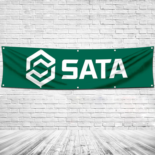 Fyon Tools Garage workshop Decor Banner Works for Sata Flag 2x8 Feet