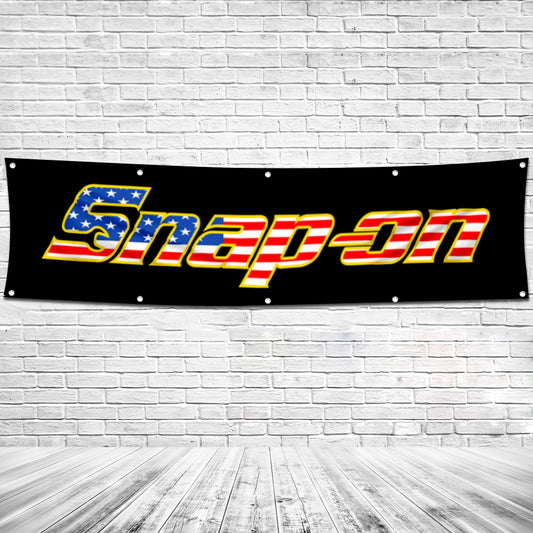 Fyon Tools Snap On Flag Banner Black 2x8 Feet