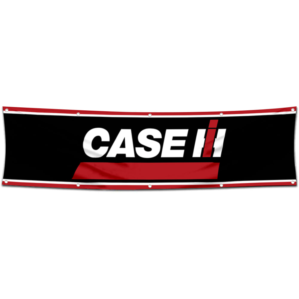 Fyon Tractor Garage Shop Decor Banner Works for Case IH Flag 2x8 Feet