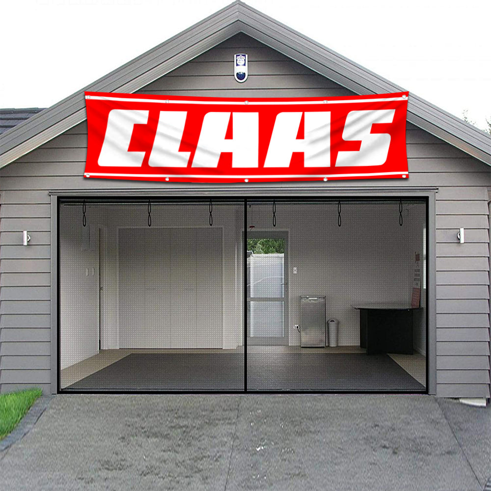 Fyon Tractor Garage Shop Decor Banner Works for Claas Flag