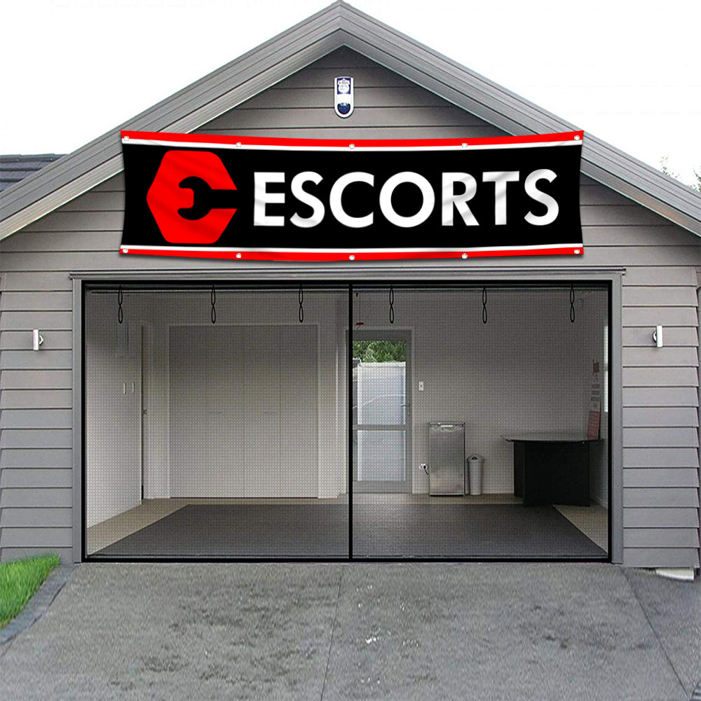Fyon Tractors Garage Shop Banner Works for Escorts Flag 2x8 Feet