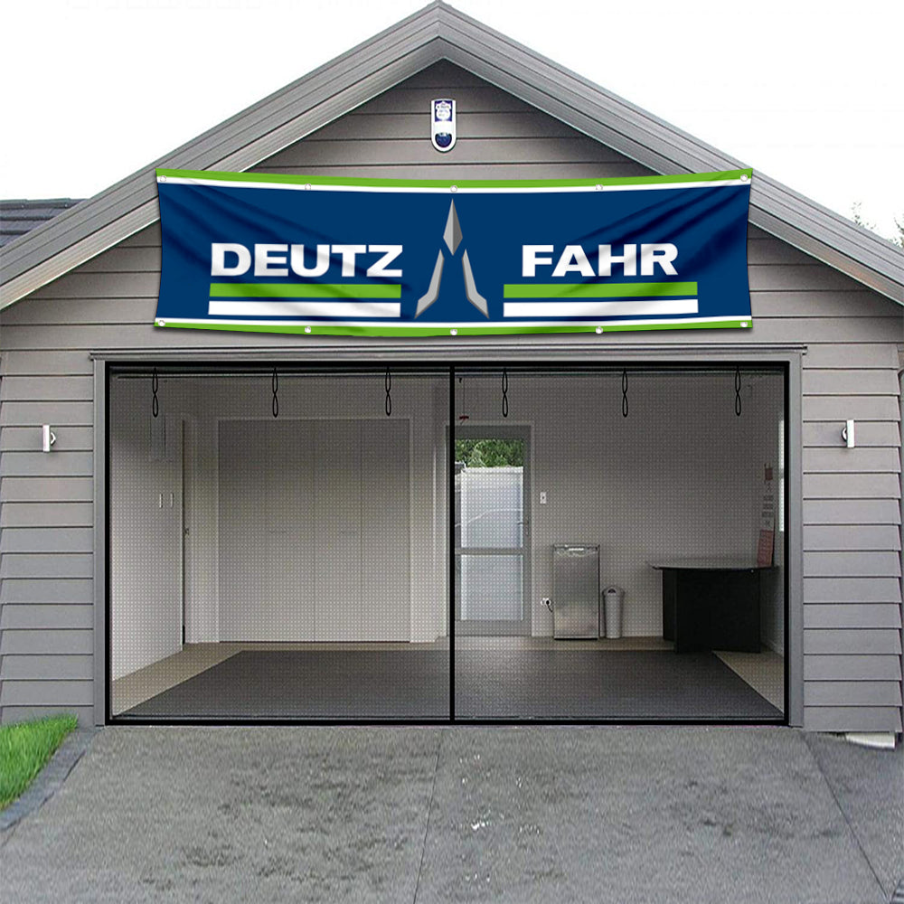 Fyon Tractors Garage Shop Decor Banner Works for Deutz Fahr Flag 2x8 Feet