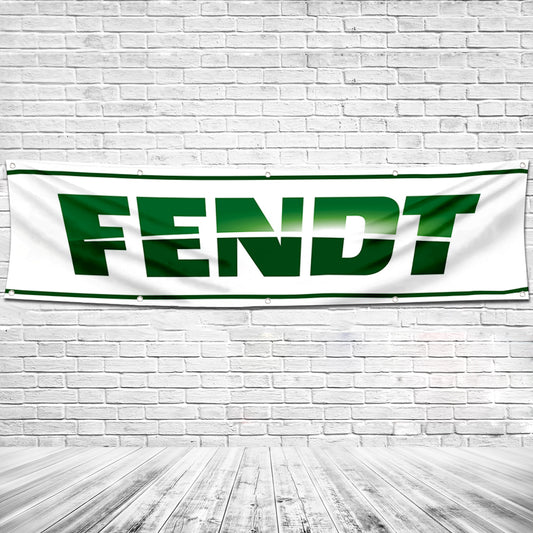 Fyon Tractors Garage Shop Decor Banner Works for Fendt Flag 2x8 Feet