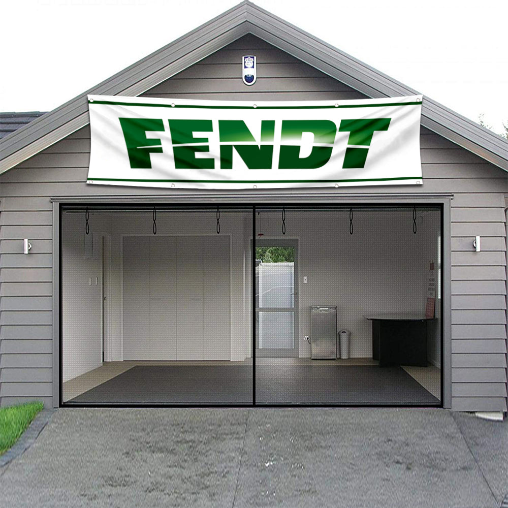 Fyon Tractors Garage Shop Decor Banner Works for Fendt Flag 2x8 Feet