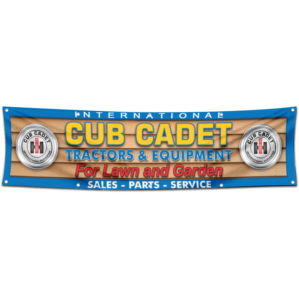 Fyon Tractors Garage Shop Decor Banner Works for Intenational Cub Cadet Flag 2x8 Feet