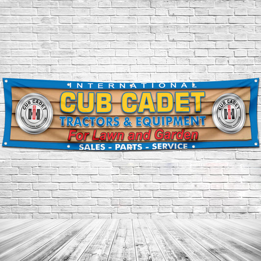 Fyon Tractors Garage Shop Decor Banner Works for Intenational Cub Cadet Flag 2x8 Feet