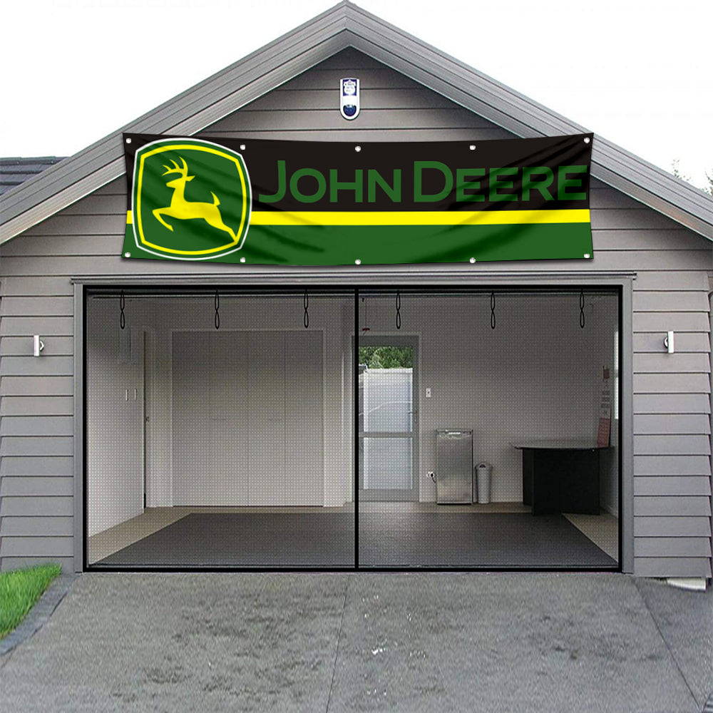 Fyon Tractors Garage Shop Decor Banner Works for John Deere Flag 2x8 Feet