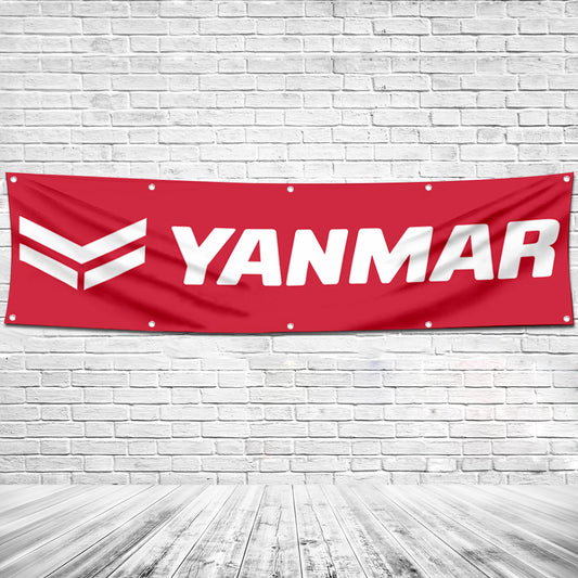 Fyon Tractors Garage Shop Decor Banner Works for Yanmar Flag 2x8 Feet