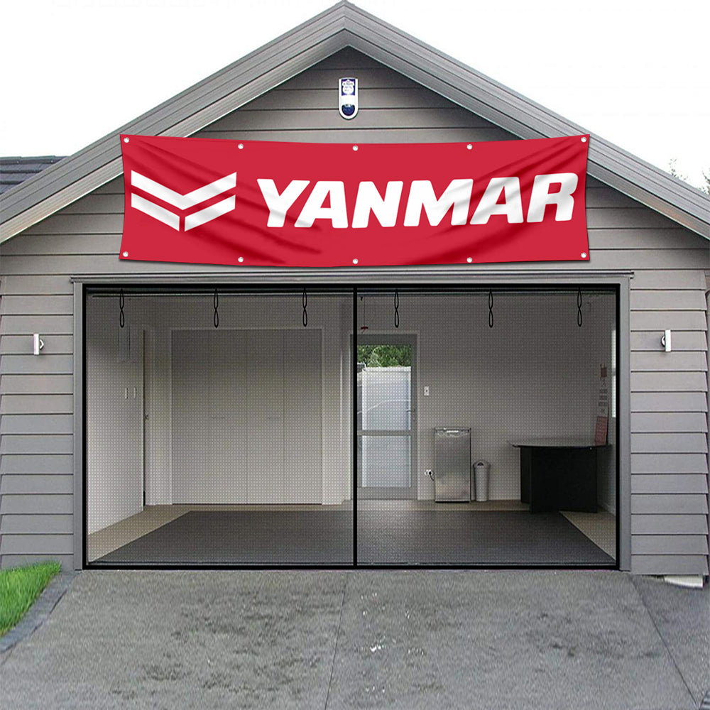 Fyon Tractors Garage Shop Decor Banner Works for Yanmar Flag 2x8 Feet