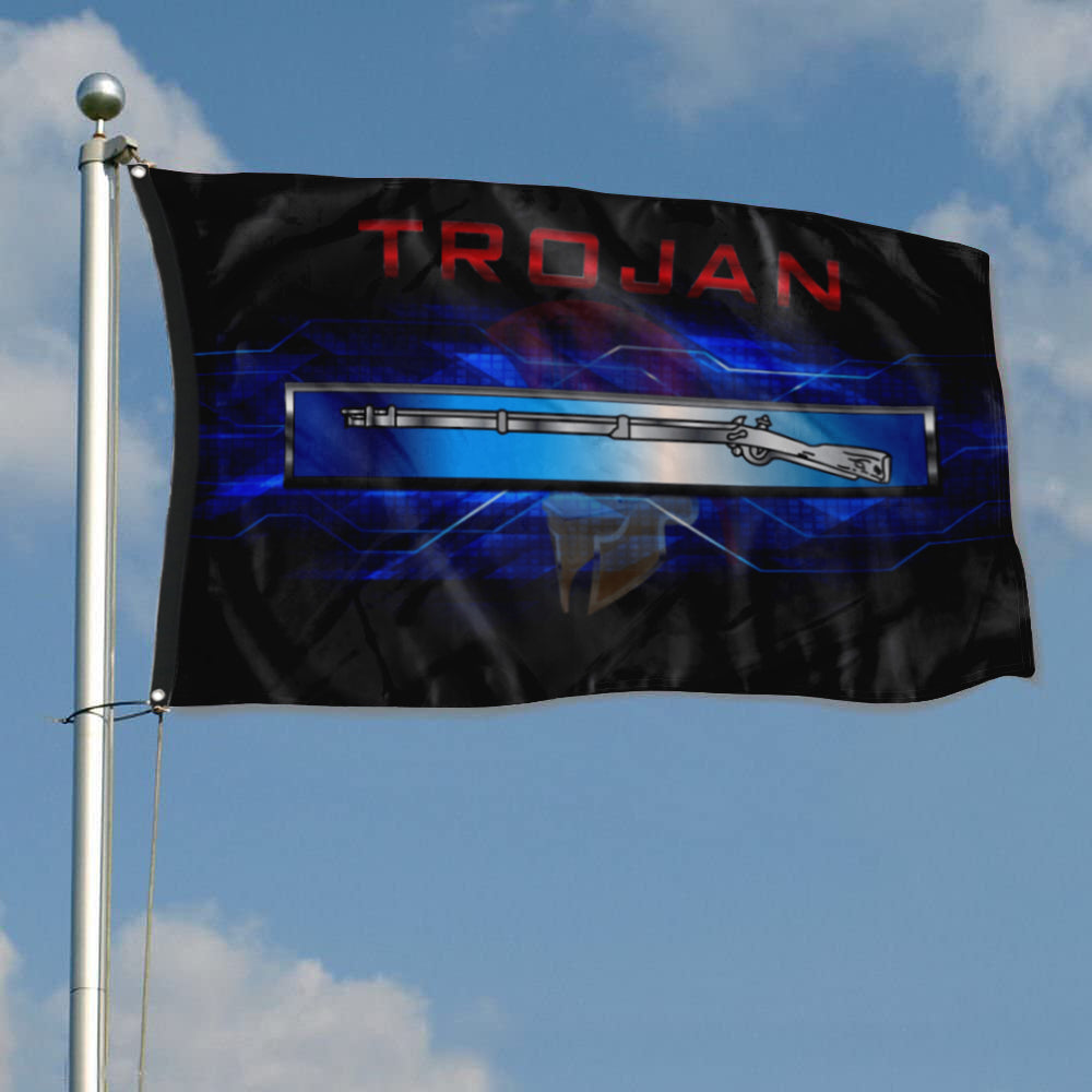 Fyon Trojan Expert Infantrman Badge Flag Indoor and outdoor banner