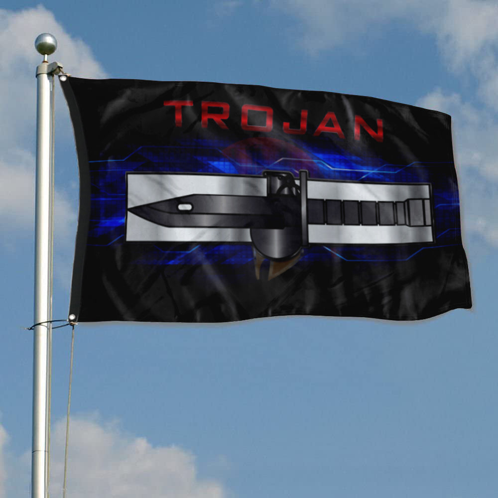 Fyon Trojan Expert Soldier Badge Flag Indoor and outdoor banner