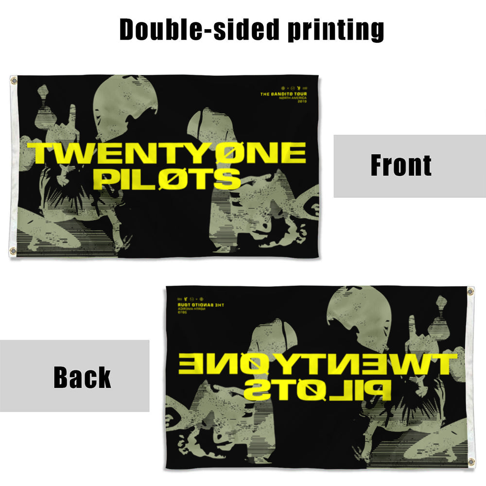 Fyon Twenty One 21 Pilots Flag Indoor and outdoor banner