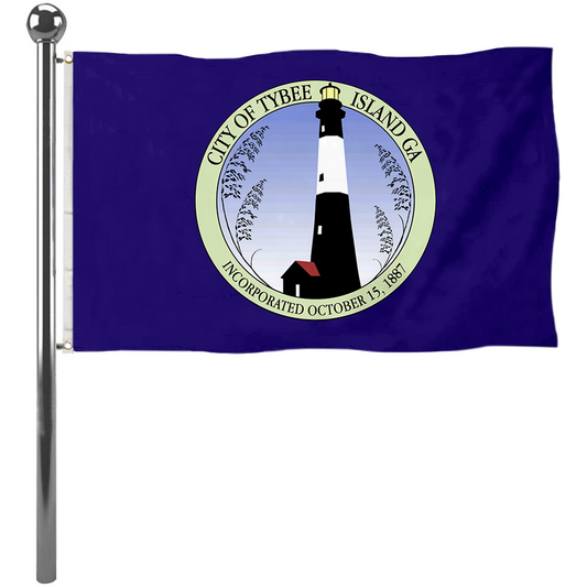 Fyon Tybee Island, Georgia flag Banner