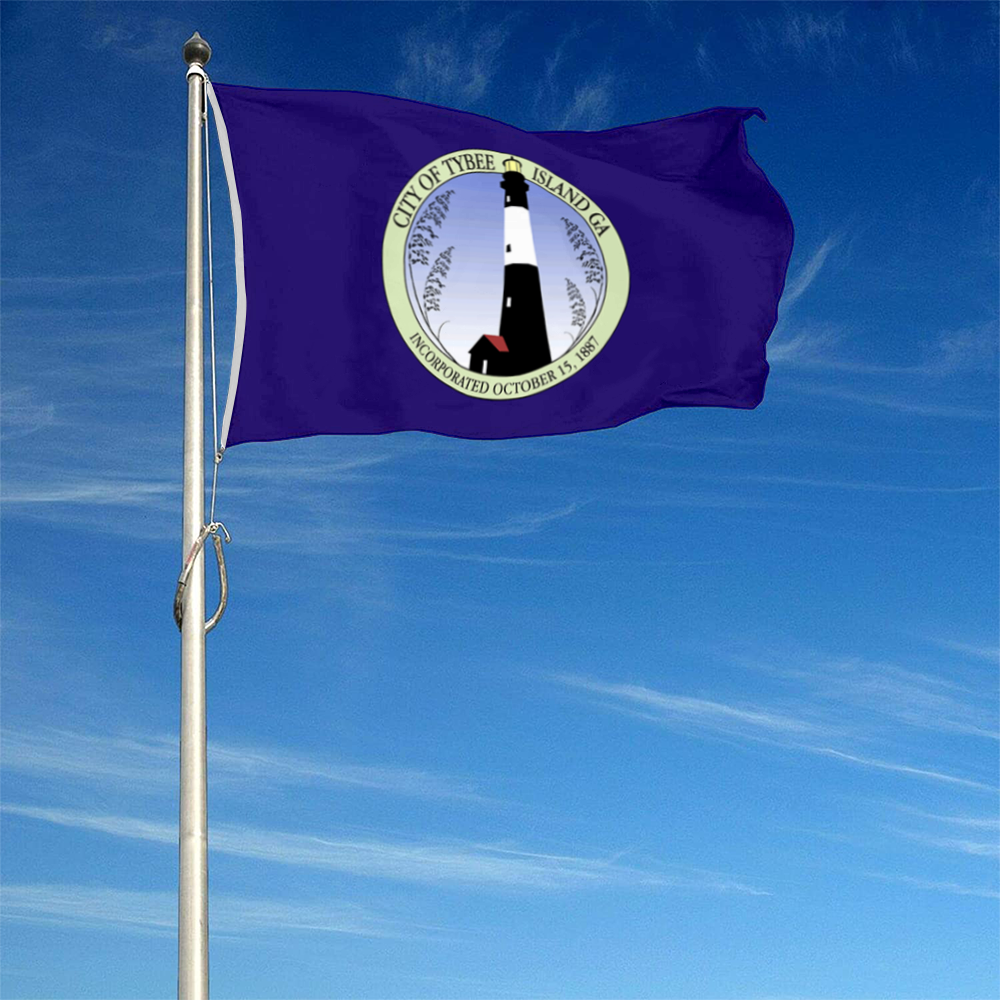 Fyon Tybee Island, Georgia flag Banner