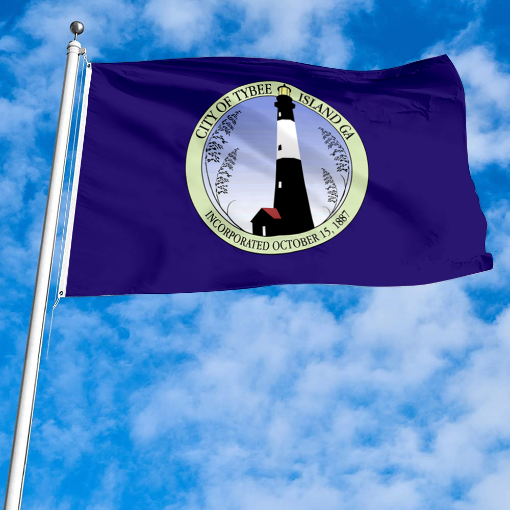 Fyon Tybee Island, Georgia flag Banner