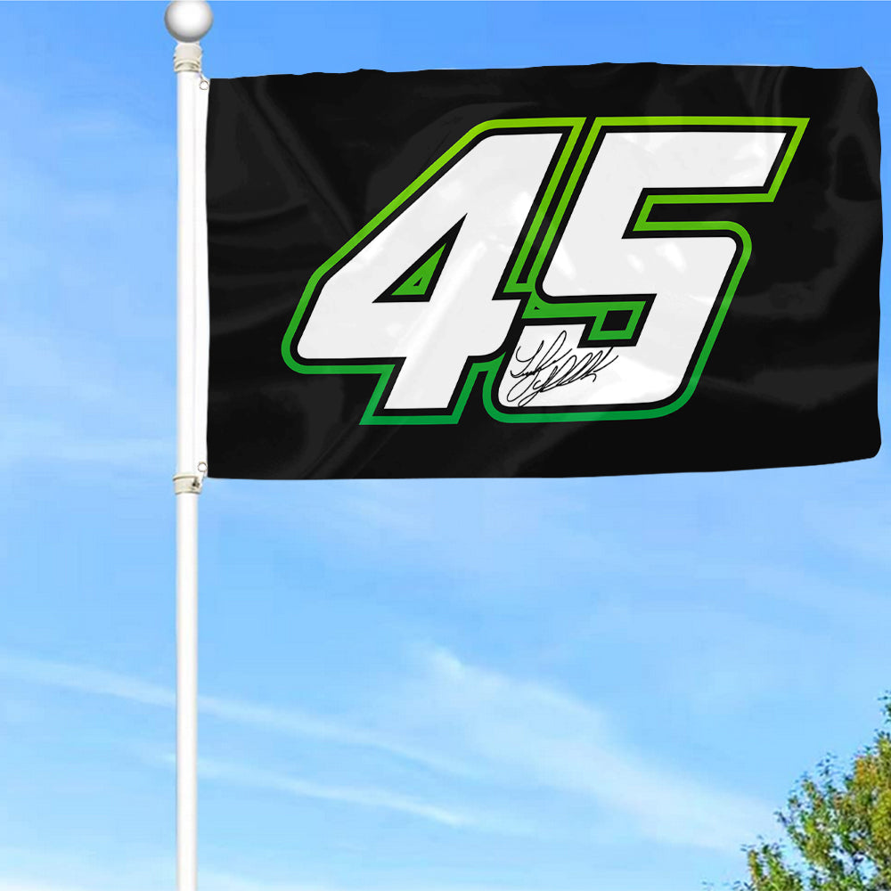Fyon Tyler Reddick #45 Racing Car Flag Indoor and Outdoor Banner