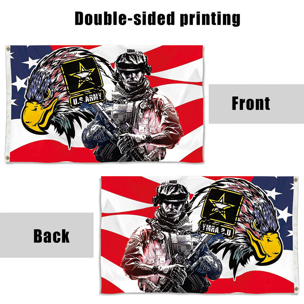 Fyon U.S. Army American Flag Indoor and outdoor banner