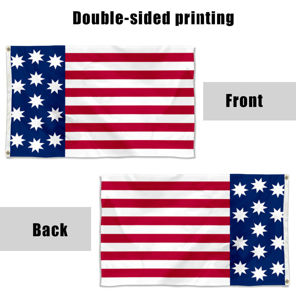 Fyon US 13 Star John Shaw Flag Banner