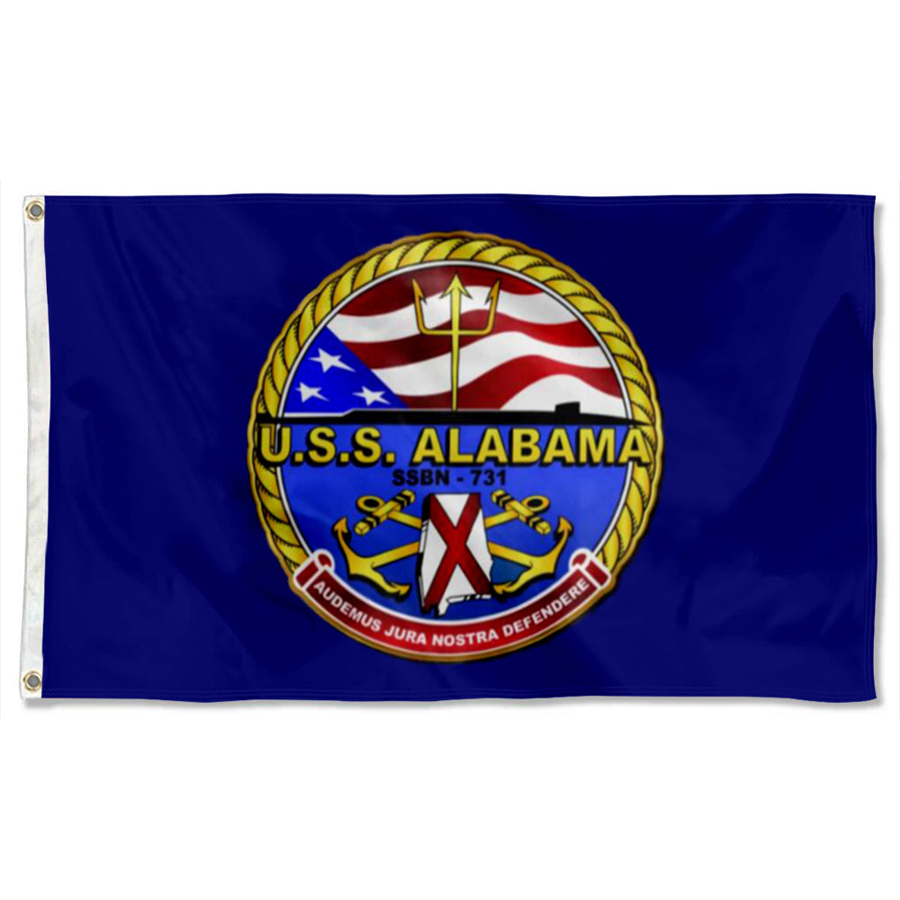Fyon Uss Alabama(SSBN-731) Flag Indoor and outdoor banner