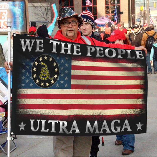 Fyon Ultra MAGA We The People 1776 Gadsden Dont Tread On Me Flag Banner