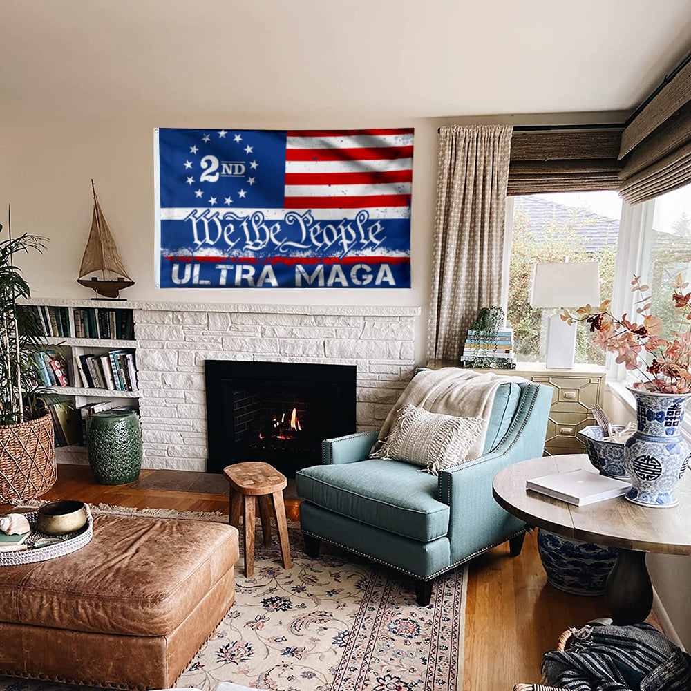 Fyon Ultra Maga We The People Flag Banner