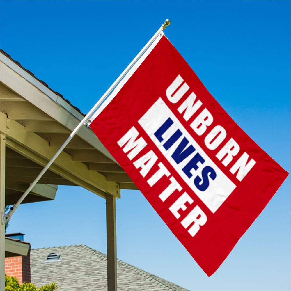 Fyon Unborn Lives Matter Flag Indoor and Outdoor Banner