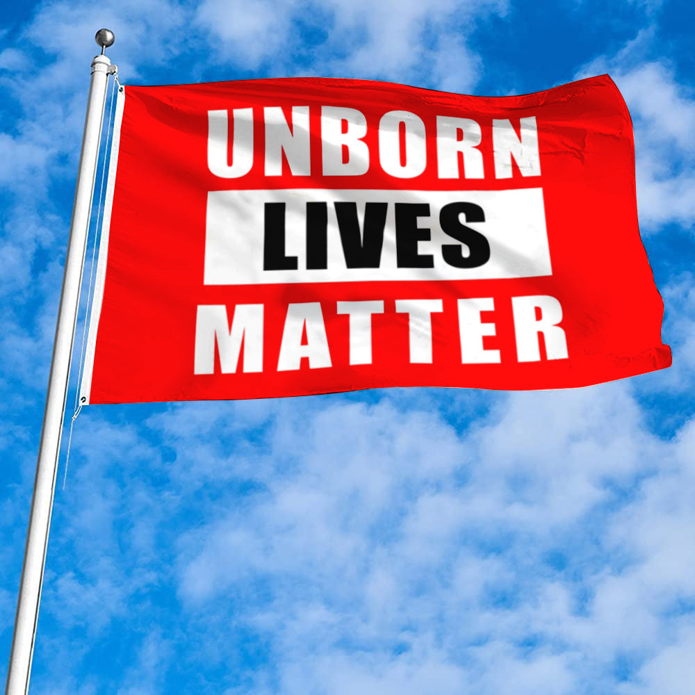 Fyon Unborn Lives Matter Flag Banner