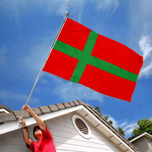 Fyon Unofficial of Bornholm Flag Indoor and outdoor banner