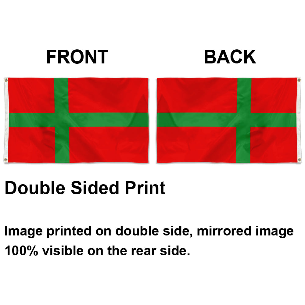 Fyon Unofficial of Bornholm Flag Indoor and outdoor banner