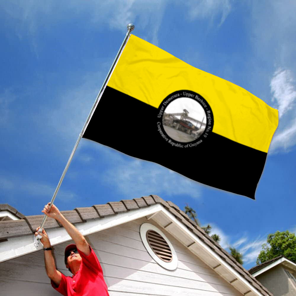 Fyon Upper Demerara Berbice Region,  Guyana Flag Indoor and outdoor banner
