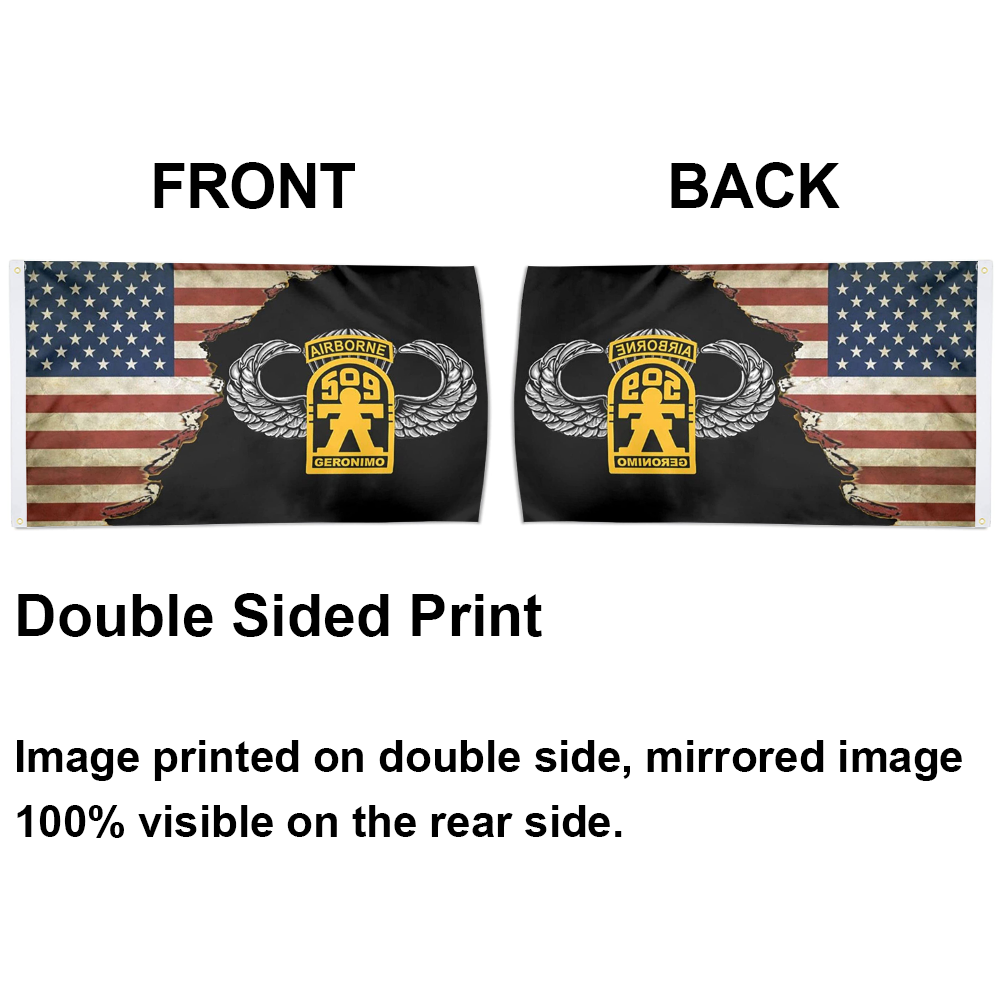 Fyon Us 509th Geronimo Airborne W Master Wings Flag Indoor and outdoor banner 2240911