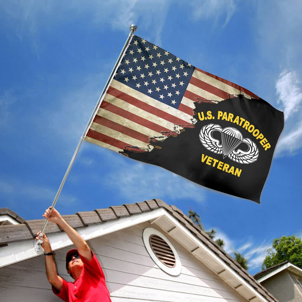 Fyon Us 82nd Airborne Division Us Paratrooper Army Veteran Flag Indoor and outdoor banner 224099