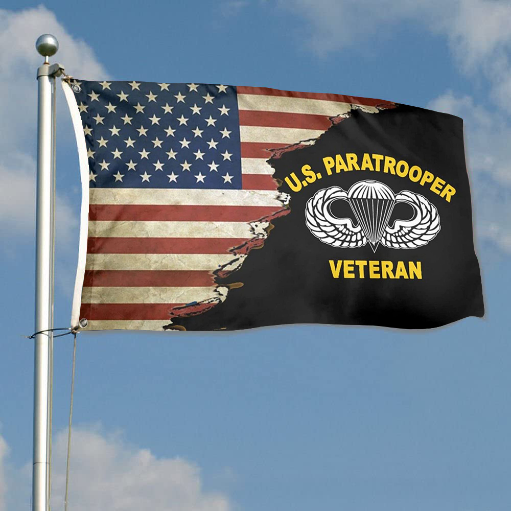 Fyon Us 82nd Airborne Division Us Paratrooper Army Veteran Flag Indoor and outdoor banner 224099