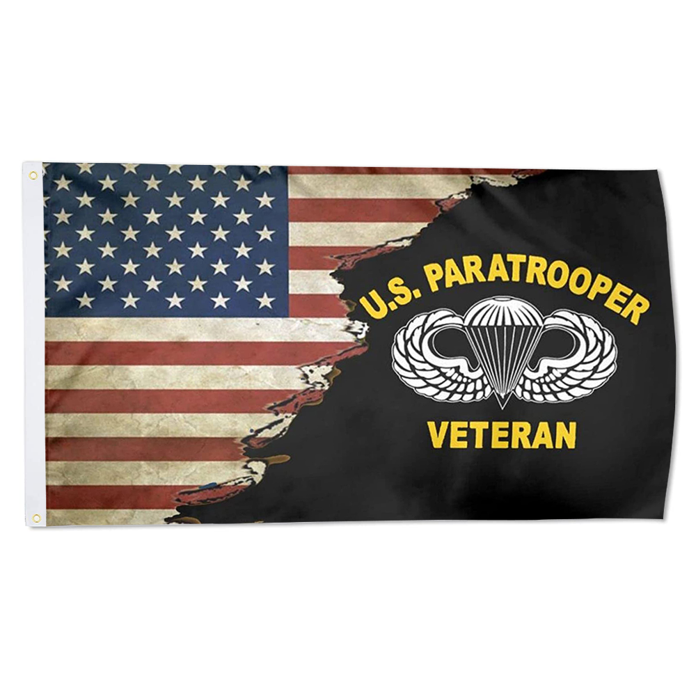Fyon Us 82nd Airborne Division Us Paratrooper Army Veteran Flag Indoor and outdoor banner 224099