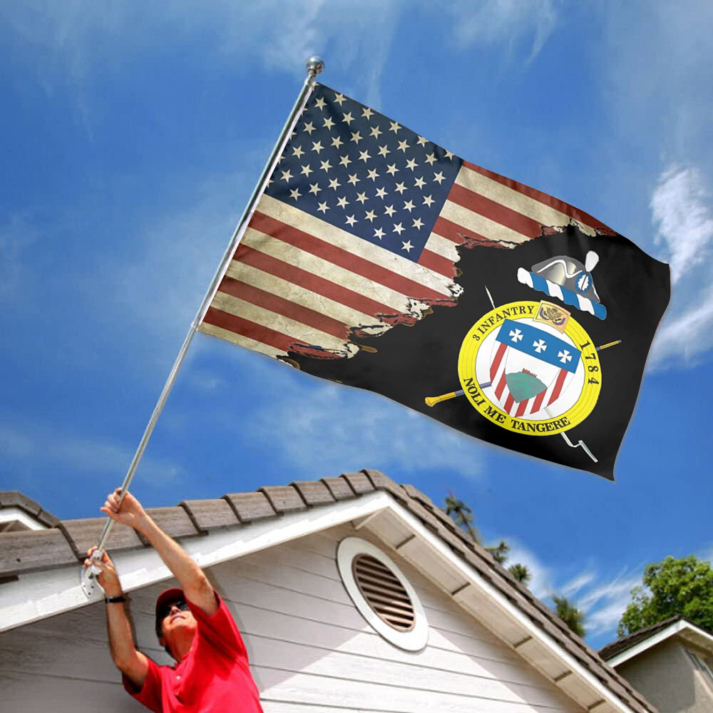 Fyon Us Army Old Guard 3rd United States Infantry Regiment Flag Indoor and outdoor banner 224112
