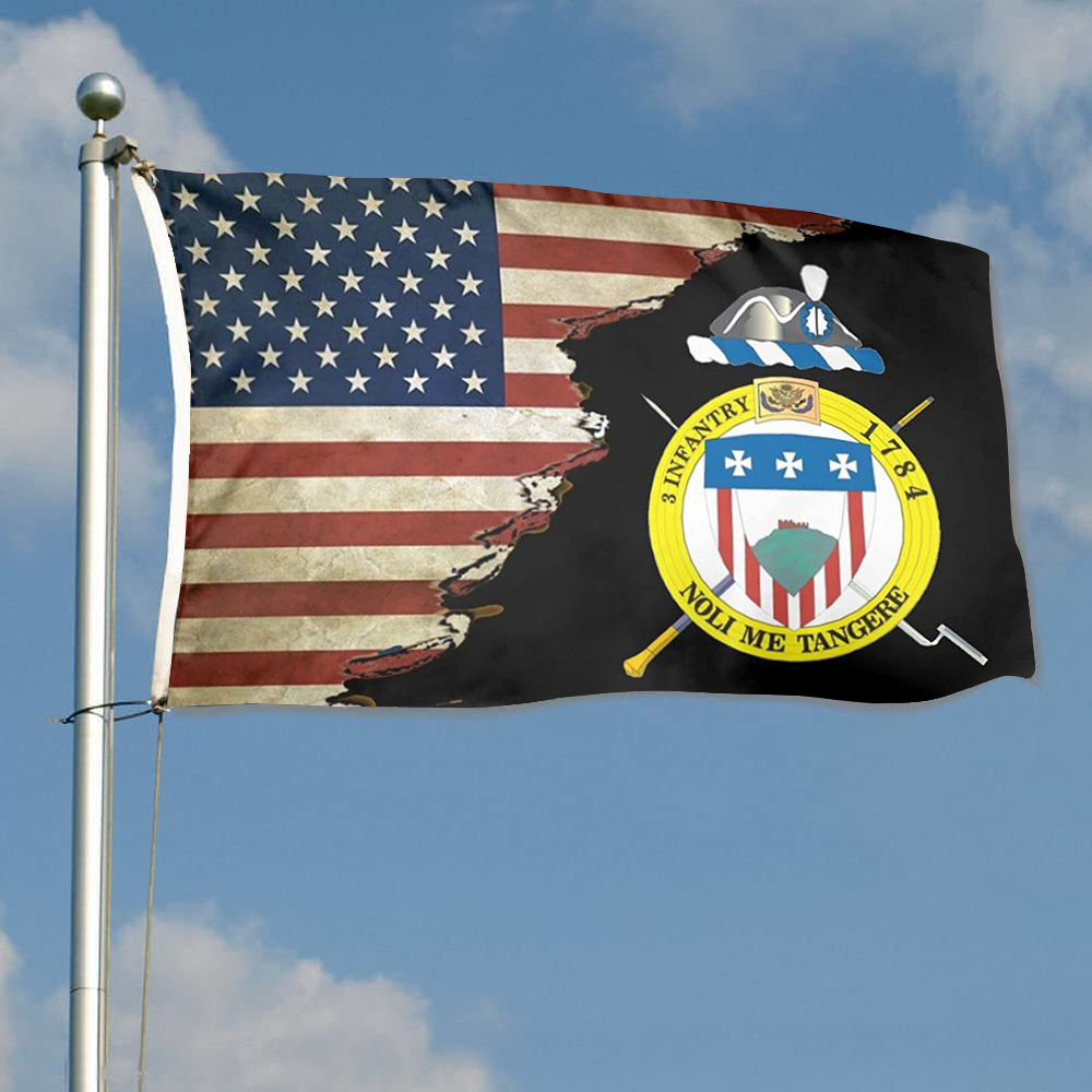 Fyon Us Army Old Guard 3rd United States Infantry Regiment Flag Indoor and outdoor banner 224112