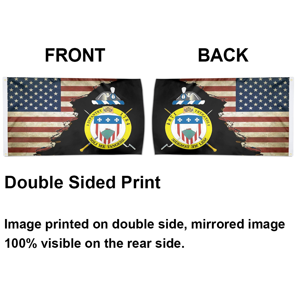Fyon Us Army Old Guard 3rd United States Infantry Regiment Flag Indoor and outdoor banner 224112