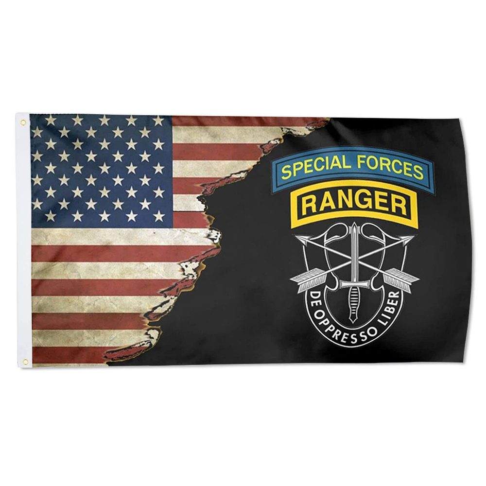 Fyon Us Army Special Forces Ranger De Oppresso Liber Flag Indoor and outdoor banner 224118