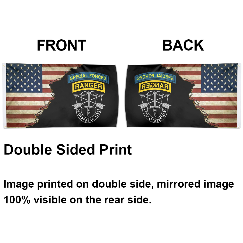 Fyon Us Army Special Forces Ranger De Oppresso Liber Flag Indoor and outdoor banner 224118