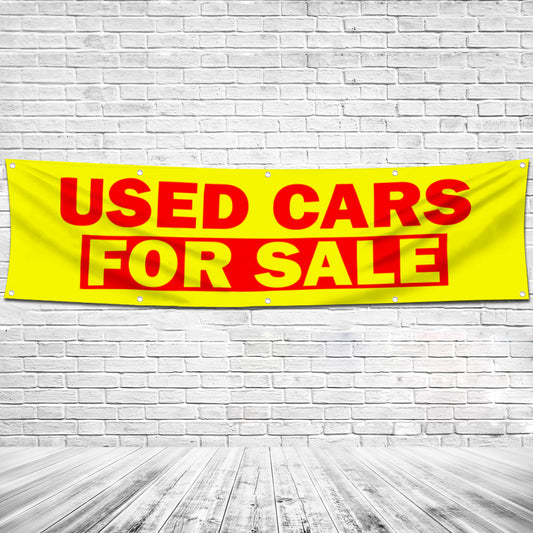 Fyon Used Cars for sale Garage shop Decor Banner Flag 2x8 Feet