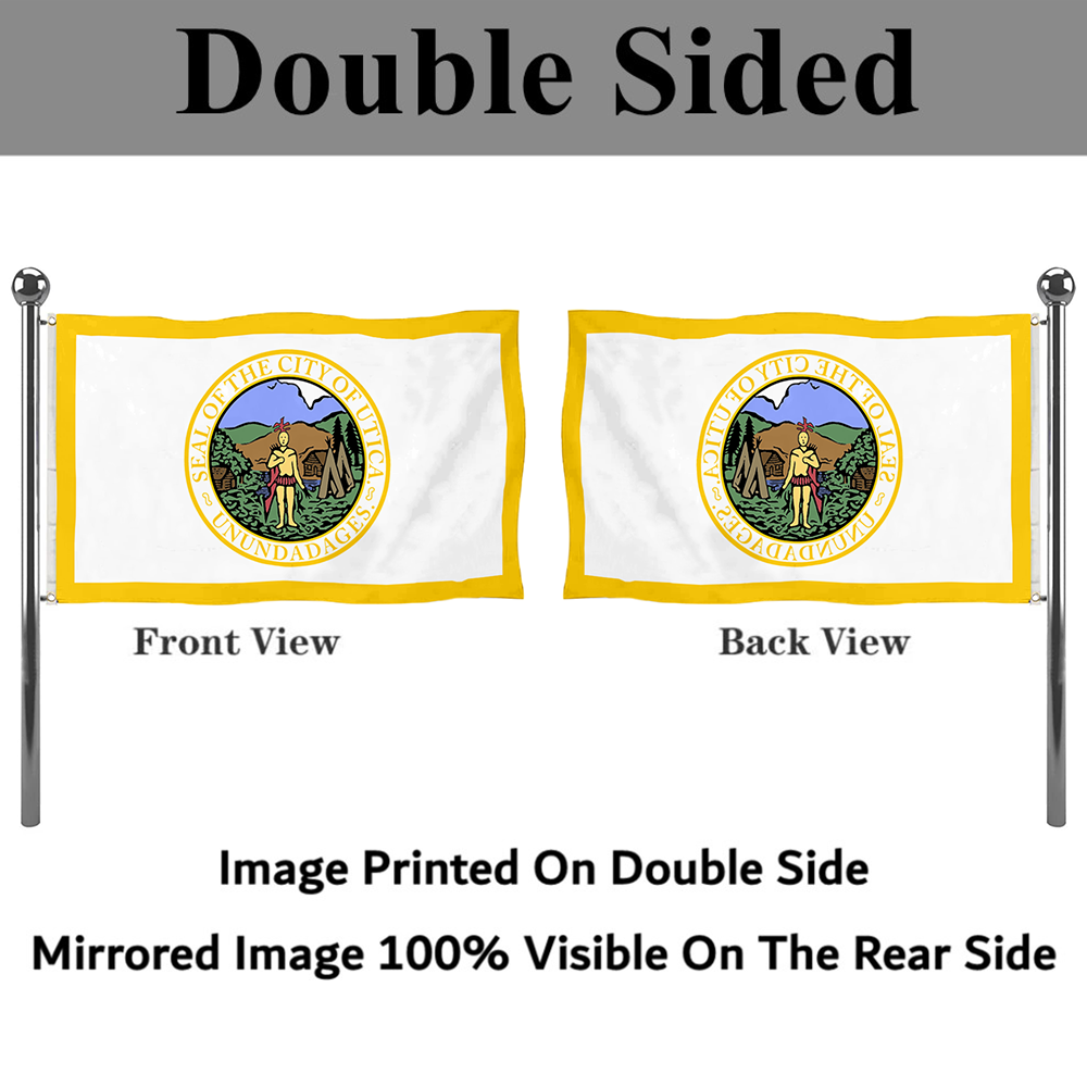 Fyon Utica, New York flag banner